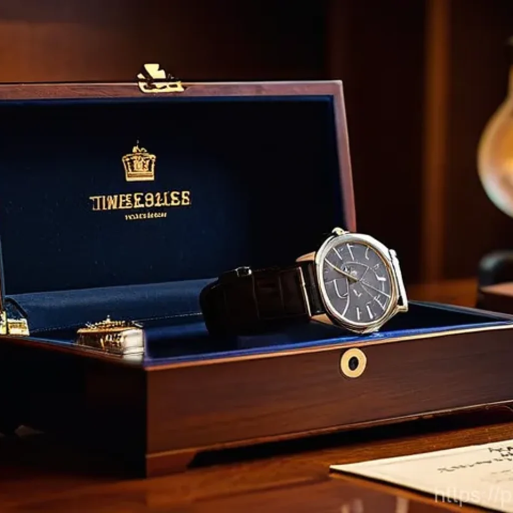 고급 브랜드 시계 중고 거래 팁 - **Prompt 1: The Connoisseur's Discovery**
"A sophisticated individual, in their late 30s, wearin...